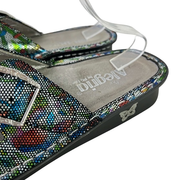 Alegria by Pg Lite Women's Val-376 Floral Colorful Genuine Leather Sandals sz 41 - Picture 8 of 16